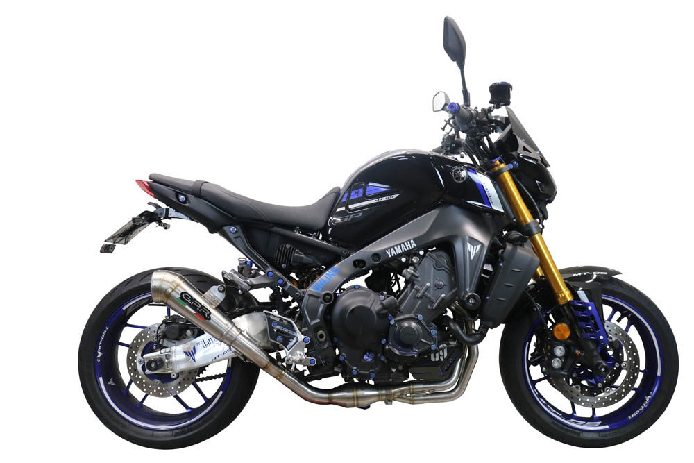 GPR auspuff kompatibel mit  Yamaha Mt-09 2021-2023, Powercone Evo, Homologierte auspuff mit verbindungsrohr und katalysator 