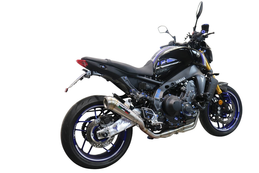GPR auspuff kompatibel mit  Yamaha Mt-09 2021-2023, Powercone Evo, Homologierte auspuff mit verbindungsrohr und katalysator 