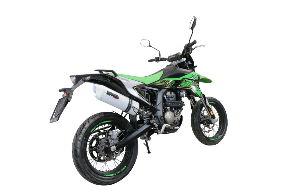 GPR auspuff kompatibel mit  KL MOTOR KXE 125 2022-2023, Albus Evo4, Zugelassener legaler Slip-On-Auspuff mit ABE, inklusive abnehmbarem DB-Killer, Verbindungsrohr und Katalysator 