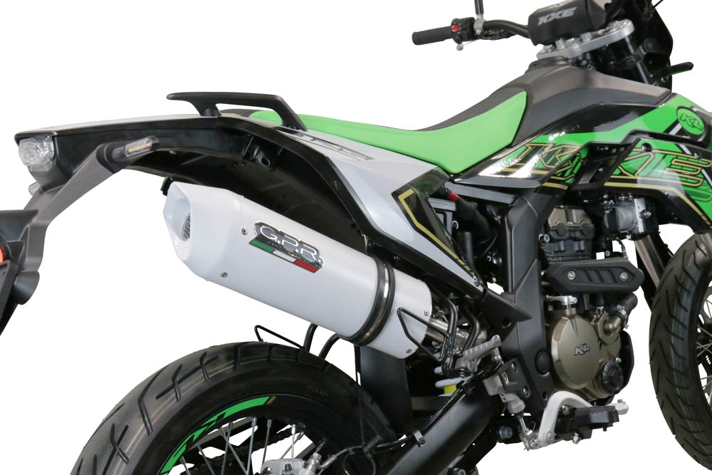GPR auspuff kompatibel mit  KL MOTOR KXE 125 2022-2023, Albus Evo4, Zugelassener legaler Slip-On-Auspuff mit ABE, inklusive abnehmbarem DB-Killer, Verbindungsrohr und Katalysator 