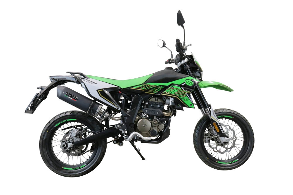 GPR auspuff kompatibel mit  Ktm Duke 125 2011-2016, Furore Nero, Rennauspuff, mit Verbindungsrohren, Artikel ohne Genehmigung 