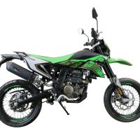 GPR auspuff kompatibel mit  Ktm Duke 125 2011-2016, Furore Nero, Rennauspuff, mit Verbindungsrohren, Artikel ohne Genehmigung 