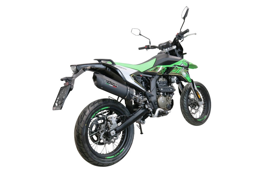 GPR auspuff kompatibel mit  Ktm Duke 125 2011-2016, Furore Nero, Rennauspuff, mit Verbindungsrohren, Artikel ohne Genehmigung 