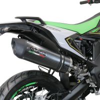 GPR auspuff kompatibel mit  KL MOTOR KXE 125 2022-2023, Furore Evo4 Poppy, Zugelassener legaler Slip-On-Auspuff mit Abe, einschließlich abnehmbarem DB-Killer,katakysator und Verbindungsrohr 