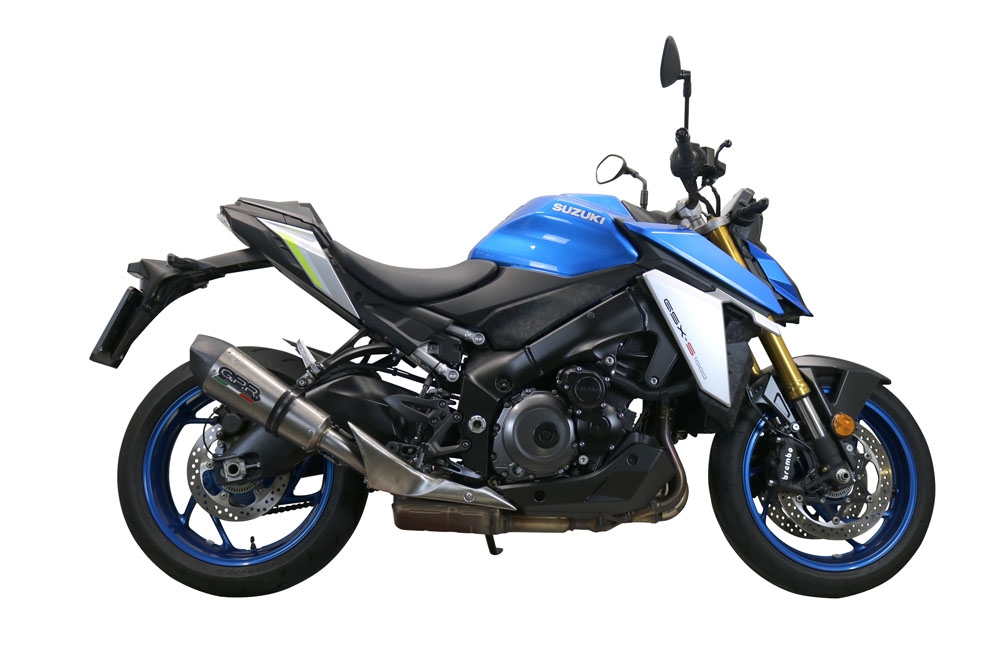GPR auspuff kompatibel mit  Suzuki Gsx-S 1000 GX 2024-2025, New Grand Prix Evo Titanium, Zugelassener legaler Slip-On-Auspuff mit Abe, einschließlich abnehmbarem DB-Killer und Verbindungsrohr 
