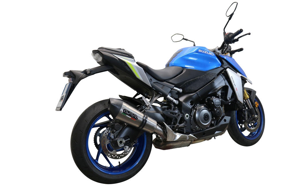 GPR auspuff kompatibel mit  Suzuki Gsx-S 1000 GX 2024-2025, New Grand Prix Evo Titanium, Zugelassener legaler Slip-On-Auspuff mit Abe, einschließlich abnehmbarem DB-Killer und Verbindungsrohr 