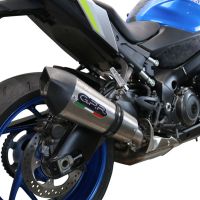 GPR auspuff kompatibel mit  Suzuki Gsx-S 1000 GX 2024-2025, New Grand Prix Evo Titanium, Zugelassener legaler Slip-On-Auspuff mit Abe, einschließlich abnehmbarem DB-Killer und Verbindungsrohr 