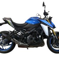 GPR auspuff kompatibel mit  Suzuki Gsx-S 1000 GX 2024-2025, M3 Black Titanium, Zugelassener legaler Slip-On-Auspuff mit Abe, einschließlich abnehmbarem DB-Killer und Verbindungsrohr 