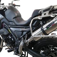 GPR auspuff kompatibel mit  Voge 650DSX 2021-2024, Satinox , Zugelassener legaler Slip-On-Auspuff mit Abe, einschließlich abnehmbarem DB-Killer,katakysator und Verbindungsrohr 