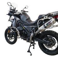 GPR auspuff kompatibel mit  Voge 650DSX 2021-2024, Satinox , Zugelassener legaler Slip-On-Auspuff mit Abe, einschließlich abnehmbarem DB-Killer,katakysator und Verbindungsrohr 