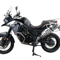 GPR auspuff kompatibel mit  Voge 650DSX 2021-2024, Satinox , Zugelassener legaler Slip-On-Auspuff mit Abe, einschließlich abnehmbarem DB-Killer,katakysator und Verbindungsrohr 