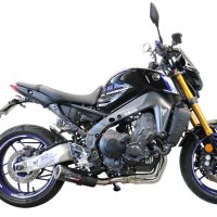 GPR auspuff kompatibel mit  Yamaha XSR900 2022-2024, M3 Black Titanium, Racing-Komplettsystem-Auspuff, einschließlich Krümmer und abnehmbarem DB-Killer 