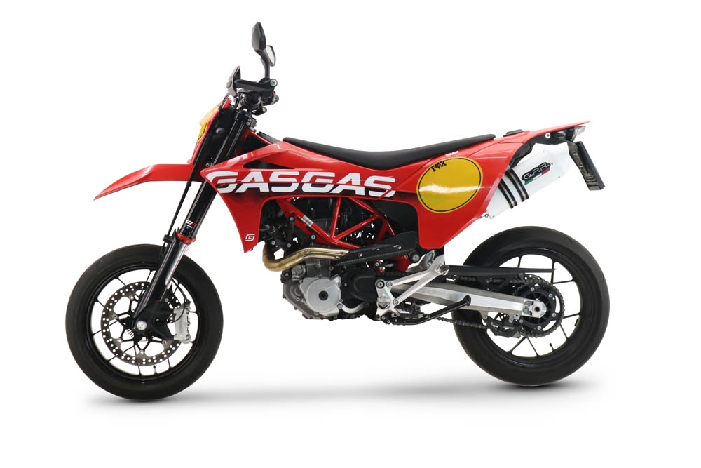 GPR auspuff kompatibel mit  Gas Gas ES 700 2023-2024, Albus Evo4, Zugelassener legaler Slip-On-Auspuff mit ABE, inklusive abnehmbarem DB-Killer, Verbindungsrohr und Katalysator 