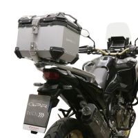 GPR TECH Honda Crf 1100 L Africa Twin 2020/2024 e5 Topcase aus Aluminium, silberfarben mit spezifischer Platte inklusive Kapazität Liter 35