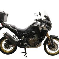 GPR TECH Honda Crf 1100 L Africa Twin 2020/2024 e5 Topcase aus Aluminium, schwarze Farbe mit spezifischer Platte enthalten Kapazität Liter 35