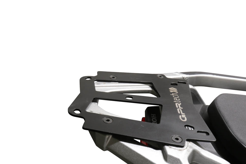 GPR TECH Suzuki V-Strom Dl 1000 2017/2019 e4 Topcase aus Aluminium, schwarze Farbe mit spezifischer Platte enthalten Kapazität Liter 45