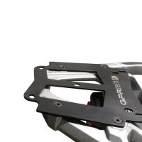 GPR TECH Honda Crf 1100 L Africa Twin 2020/2024 e5 SPEZIFISCHES TITANPLATTEN-OBERGEHÄUSE - ALPITECH 35/55 LT Spezifische Platte zur Befestigung, kompatibel mit dem Original-Gepäckträger, aus Titan mit 4 Verankerungspunkten