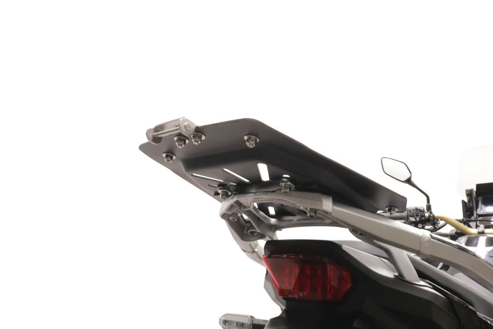 GPR TECH Honda Crf 1100 L Africa Twin 2020/2024 e5 Spezifische Montageplatte Top Case ALPITECH 55 LT kompatibel mit Original-Gepäckträger, aus Edelstahl mit 4 Verankerungspunkten