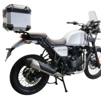 GPR TECH Royal Enfield Himalayan 410 2017/2023 Topcase aus Aluminium, silberfarben mit spezifischer Platte inklusive Kapazität Liter 26