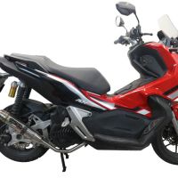 GPR auspuff kompatibel mit  Honda X-Adv 150 2020-2023, Deeptone Inox, Racing-Komplettsystem-Auspuff, einschließlich Krümmer und abnehmbarem DB-Killer 