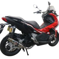 GPR auspuff kompatibel mit  Honda X-Adv 150 2020-2023, Deeptone Inox, Racing-Komplettsystem-Auspuff, einschließlich Krümmer und abnehmbarem DB-Killer 