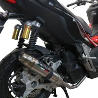 GPR auspuff kompatibel mit  Honda X-Adv 150 2020-2023, Deeptone Inox, Racing-Komplettsystem-Auspuff, einschließlich Krümmer und abnehmbarem DB-Killer 
