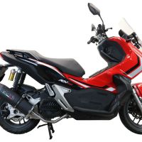 GPR auspuff kompatibel mit  Honda X-Adv 150 2020-2023, Furore Nero, Racing-Komplettsystem-Auspuff, einschließlich Krümmer und abnehmbarem DB-Killer 