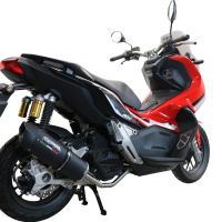 GPR auspuff kompatibel mit  Honda X-Adv 150 2020-2023, Furore Nero, Racing-Komplettsystem-Auspuff, einschließlich Krümmer und abnehmbarem DB-Killer 