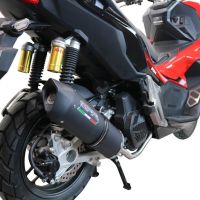 GPR auspuff kompatibel mit  Honda X-Adv 150 2020-2023, Furore Nero, Racing-Komplettsystem-Auspuff, einschließlich Krümmer und abnehmbarem DB-Killer 