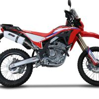 GPR auspuff kompatibel mit  Honda Crf 300 L - Rally 2021-2025, Albus Ceramic, Racing Slip-on, inkl. Verbindungsrohr, herausnehmbarem DB-Killer, ohne ABE 