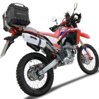 GPR auspuff kompatibel mit  Honda Crf 300 L - Rally 2021-2025, Albus Ceramic, Racing Slip-on, inkl. Verbindungsrohr, herausnehmbarem DB-Killer, ohne ABE 
