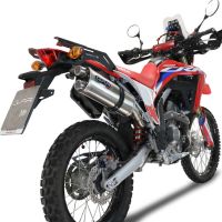 GPR auspuff kompatibel mit  Honda Crf 300 L - Rally 2021-2025, Dual Inox, Racing Slip-on, inkl. Verbindungsrohr, herausnehmbarem DB-Killer, ohne ABE 