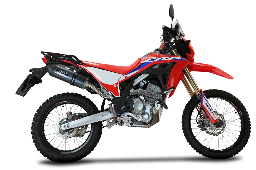GPR auspuff kompatibel mit  Honda Crf 300 L - Rally 2021-2025, Furore Poppy, Racing Slip-on, inkl. Verbindungsrohr, herausnehmbarem DB-Killer, ohne ABE 