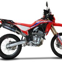 GPR auspuff kompatibel mit  Honda Crf 300 L - Rally 2021-2025, Furore Poppy, Racing Slip-on, inkl. Verbindungsrohr, herausnehmbarem DB-Killer, ohne ABE 