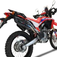 GPR auspuff kompatibel mit  Honda Crf 300 L - Rally 2021-2025, Furore Poppy, Racing Slip-on, inkl. Verbindungsrohr, herausnehmbarem DB-Killer, ohne ABE 