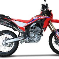 GPR auspuff kompatibel mit  Honda Crf 300 L - Rally 2021-2024, New Grand Prix Evo Poppy, Zugelassener legaler Slip-On-Auspuff mit Abe, einschließlich abnehmbarem DB-Killer,katakysator und Verbindungsrohr 
