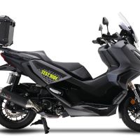 GPR TECH Honda Forza 300 2018/2023 Topcase aus Aluminium, schwarze Farbe mit spezifischer Platte enthalten Kapazität Liter 45