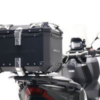 GPR TECH Honda Forza 125 2015/2023 Topcase aus Aluminium, schwarze Farbe mit spezifischer Platte enthalten Kapazität Liter 35