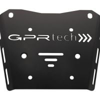GPR TECH Honda Transalp 750  2023/2024 e5 SPEZIFISCHES TITANPLATTEN-OBERGEHÄUSE - ALPITECH 35/55 LT Spezifische Platte zur Befestigung, kompatibel mit dem Original-Gepäckträger, aus Titan mit 4 Verankerungspunkten