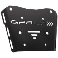GPR TECH Honda Transalp 750  2023/2024 e5 Topcase aus Aluminium, silberfarben mit spezifischer Platte inklusive Kapazität Liter 55