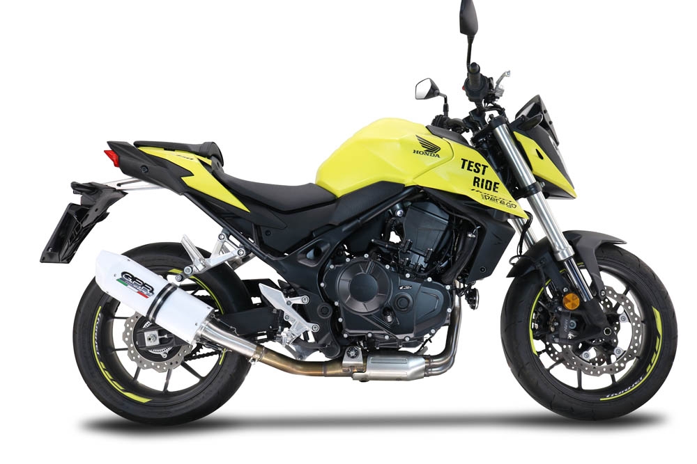 GPR auspuff kompatibel mit  Honda CB 750 Hornet  2023-2024, Albus Evo4, Zugelassener legaler Slip-On-Auspuff mit Abe, einschließlich abnehmbarem DB-Killer und Verbindungsrohr 