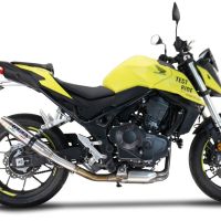 GPR auspuff kompatibel mit  Honda CB 750 Hornet  2023-2024, Deeptone Inox, Zugelassener legaler Slip-On-Auspuff mit Abe, einschließlich abnehmbarem DB-Killer und Verbindungsrohr 