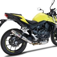 GPR auspuff kompatibel mit  Honda CB 750 Hornet  2023-2024, Deeptone Inox, Zugelassener legaler Slip-On-Auspuff mit Abe, einschließlich abnehmbarem DB-Killer und Verbindungsrohr 