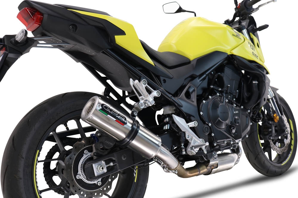 GPR auspuff kompatibel mit  Honda CB 750 Hornet  2023-2024, M3 Inox , Zugelassener legaler Slip-On-Auspuff mit Abe, einschließlich abnehmbarem DB-Killer und Verbindungsrohr 