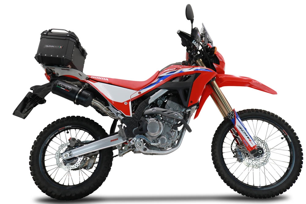 GPR TECH Honda Crf 300 L / Rally 2021/2024 e5 Topcase aus Aluminium, Inklusive Stahlplatte und Aluminium-Dachträger Kapazität Liter 45
