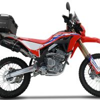 GPR TECH Honda Crf 300 L / Rally 2021/2024 e5 Topcase aus Aluminium, Inklusive Stahlplatte und Aluminium-Dachträger Kapazität Liter 26