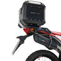 GPR TECH Honda Crf 300 L / Rally 2021/2024 e5 Topcase aus Aluminium, Inklusive Stahlplatte und Aluminium-Dachträger Kapazität Liter 45
