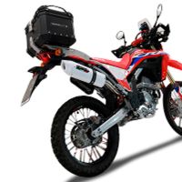 GPR TECH Honda Crf 300 L / Rally 2021/2024 e5 Topcase aus Aluminium, Inklusive Stahlplatte und Aluminium-Dachträger Kapazität Liter 45