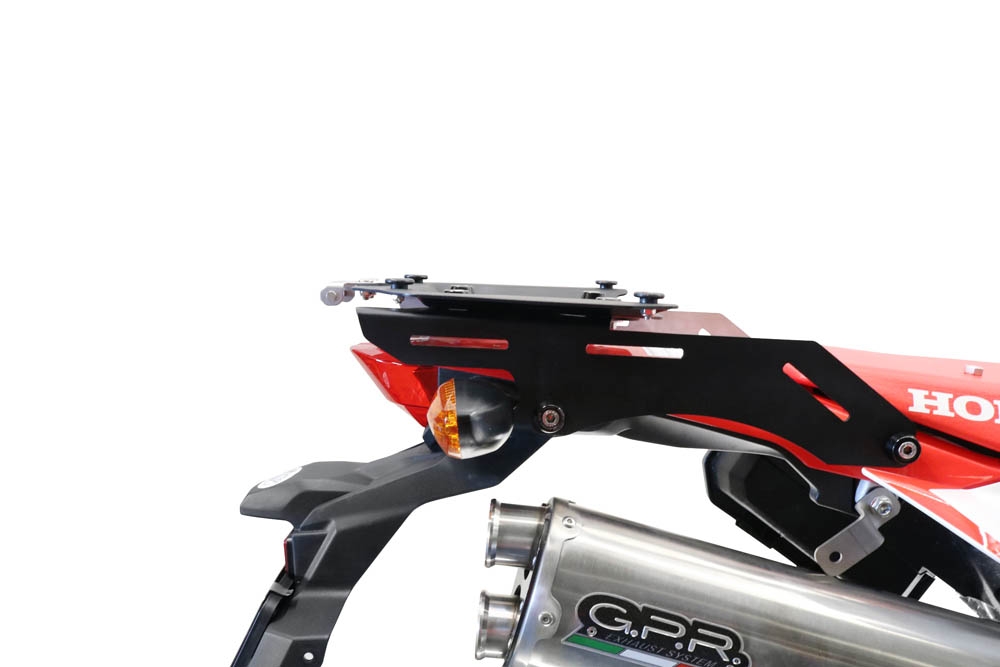 GPR TECH Honda Crf 300 L / Rally 2021/2024 e5 Spezifische Dachträger Top Case ALPITECH 35 LT Inklusive schwarzer aluminium-Dachträger