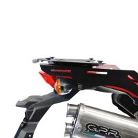 GPR TECH Honda Crf 300 L / Rally 2021/2024 e5 Spezifische Dachträger Top Case ALPITECH 35 LT Inklusive schwarzer aluminium-Dachträger